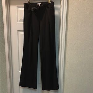 New York & Company Black Wide Leg Pants 8 long